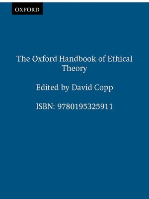 cover image of The Oxford Handbook of Ethical Theory